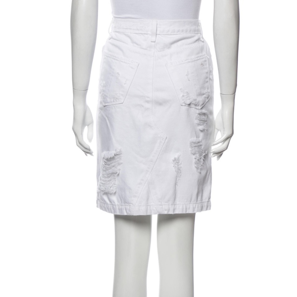 Rag & Bone White Distressed Denim Pencil Skirt XS - Picture 4 of 4